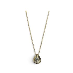 HEERA MOTI (Y) 14KY 0.35CT ROUND DIAMOND PENDANT
