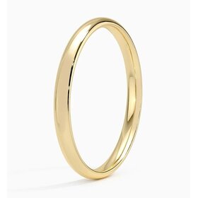 (Y) 14KY BAND 2MM 1.5GRAMS
