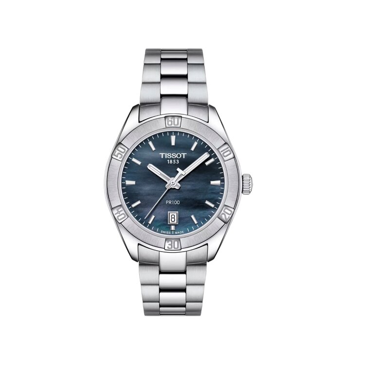 TISSOT TISSOT PR 100 SPORT CHIC /  36MM / T101.910.11.121.00 / Stainless steel case scratch-resistant / Sapphire crystal / Quartz three hands movement