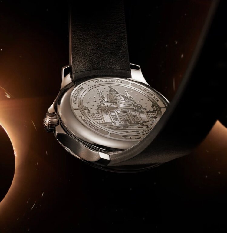 VENEZIANICO Venezianico  Redentore Ultrablack 36 - 1221510 , CASE: 316L Stainless Steel DIAL: Musou Black™, light absorbent at 99.4% DIMENSIONS: Ø36mm, lug to lug 42.2mm, thickness 10.4mm MOVEMENT: Cal. NH35A Automatic CRYSTAL: Sapphire crystal