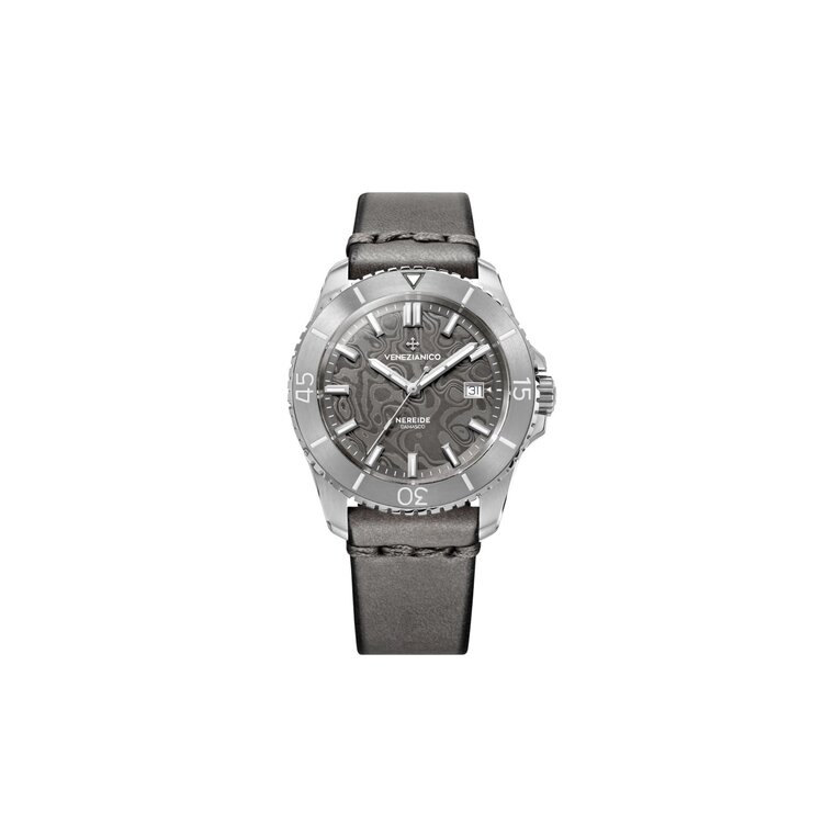 VENEZIANICO Venezianico Nereide Damasco 4521565, Case Material: 316L Stainless Steel, Dial: Damascus Steel, DIMENSIONS: Ø42mm, lug 49mm MOVEMENT: Sellita SW-200 Swiss Made CRYSTAL: Sapphire with Anti-Reflective Coat