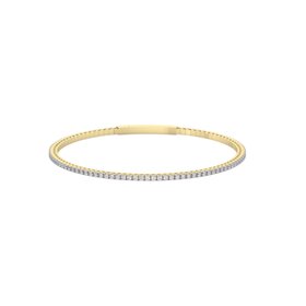 M(X) 14KY 1.00CT LAB GROWN FLEXIBLE TENNIS BANGLE