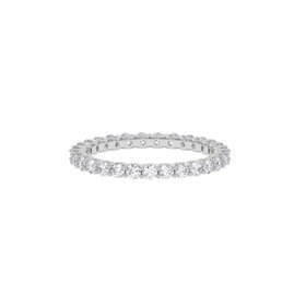 M(X) 14K 2.00CT VS E/F LAB GROWN DIAMOND ETERNITY RING SIZE 5
