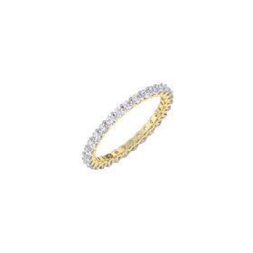 M(X) 14KY 1.00CT VS E/F LAB GROWN DIAMOND ETERNITY RING IGI CERTIFIED #LG42J9781025