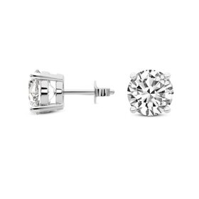 M(X) 14K 3.02CT LAB GROWN DIAMOND FOUR PRONG STUD EARRINGS IGI CERTIFIED #LG791608217 #LG792606005