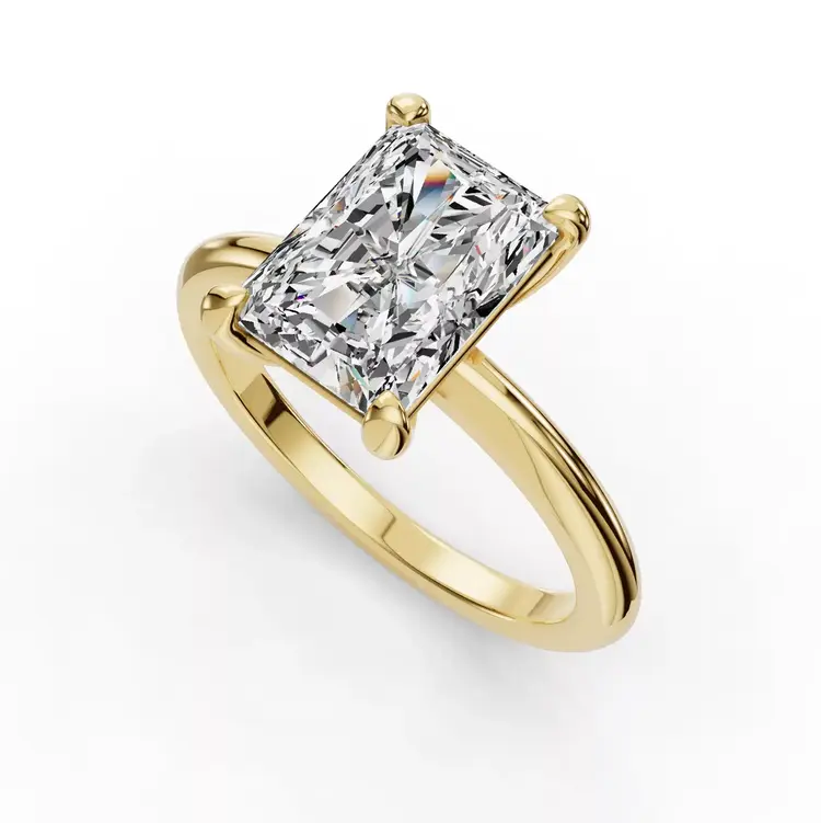 VITHAL (X) 14K 1.04CT LAB .15MT , YELLOW GOLD CATHEDRAL STYLE ENGAGEMENT RING, HIDDEN HALO, LAB GROWN DIAMONDS, IGI CERTIFIED , F VS1 LG795670192