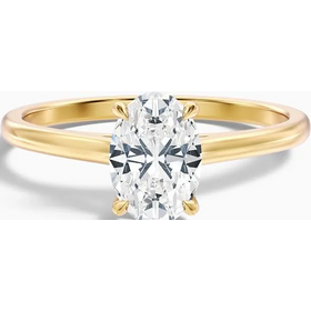 VITHAL (X) 14K 1.05CT LAB .15MT , YELLOW GOLD CATHEDRAL STYLE ENGAGEMENT RING, HIDDEN HALO, LAB GROWN DIAMONDS, IGI CERTIFIED , E VSV2 LG777619820