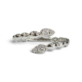 M(Y) 14K .16CT DIAMOND ACCENTED BYPASS RING