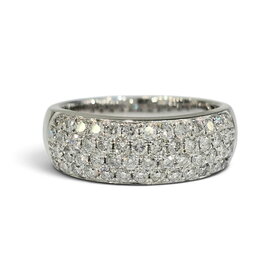 M(Y) 14K .94CT GENUINE DIAMOND FOUR ROW BAND