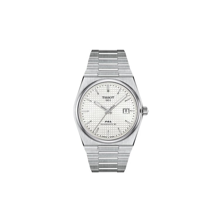 TISSOT TISSOT PRX 40MM T137.407.11.111.00 Diameter:  40 mm 316L stainless steel case Scratch-resistant sapphire crystal Dial: Mother Of Pearl, Swiss automatic movement