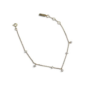 ANIA HAIE Gold Scattered Station Bracelet • Material: 925 Sterling Silver with 14kt Plating and Cubic Zirconia • Weight: 1.5g