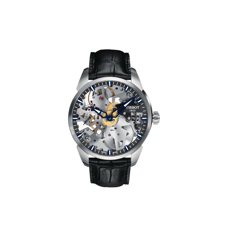 TISSOT (M) TISSOT T-COMPLICATION SKELETON 43MM T070.405.16.411.00 Diameter:  43 mm 316L Stainless Steel Case Scratch-resistant Sapphire Crystal Swiss Manual Winding Movement