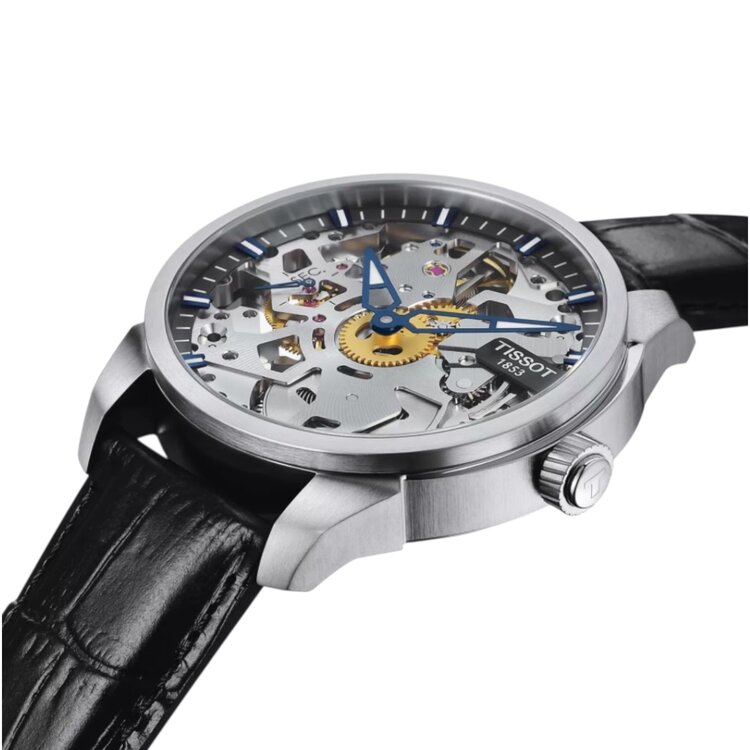 TISSOT (M) TISSOT T-COMPLICATION SKELETON 43MM T070.405.16.411.00 Diameter:  43 mm 316L Stainless Steel Case Scratch-resistant Sapphire Crystal Swiss Manual Winding Movement
