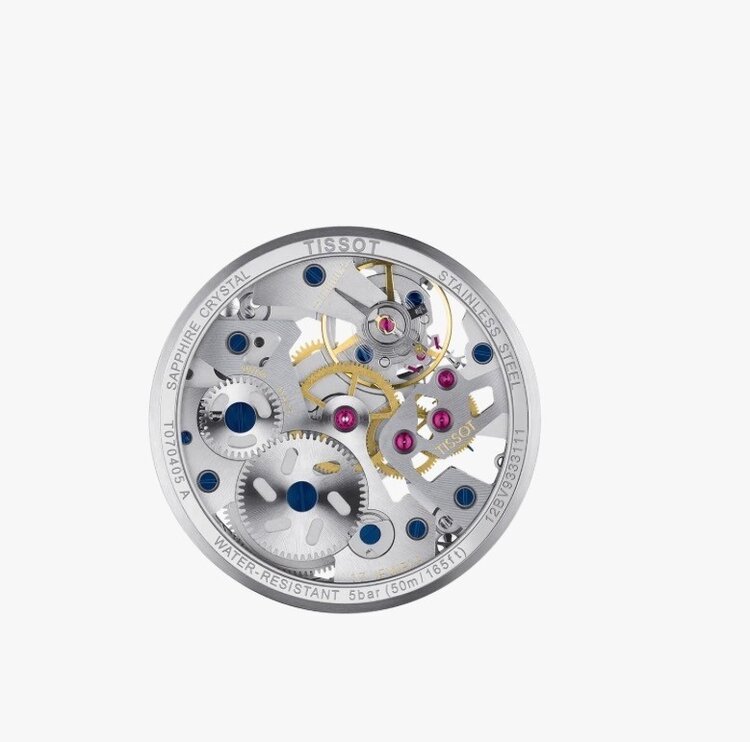 TISSOT (M) TISSOT T-COMPLICATION SKELETON 43MM T070.405.16.411.00 Diameter:  43 mm 316L Stainless Steel Case Scratch-resistant Sapphire Crystal Swiss Manual Winding Movement