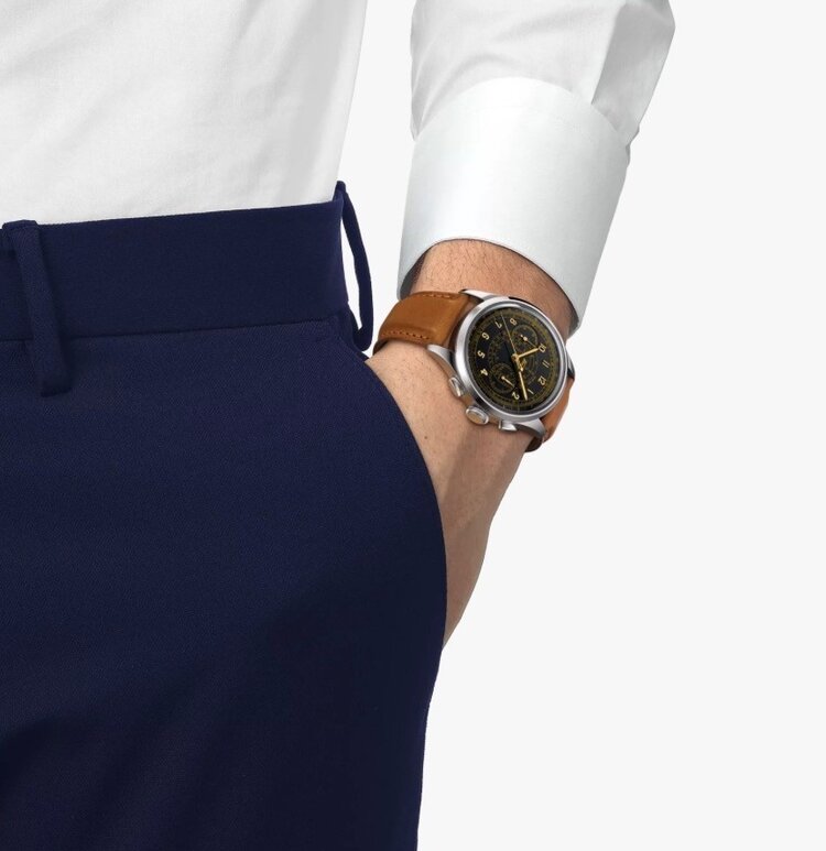 TISSOT (M) TISSOT TELEMETER 1938 42MM T142.462.16.052.00 Diameter:  42 mm 316L Stainless Steel Case Scratch-resistant Sapphire Crystal Swiss Automatic Movement, See Through Case Back, 68 Hour Power Reserve
