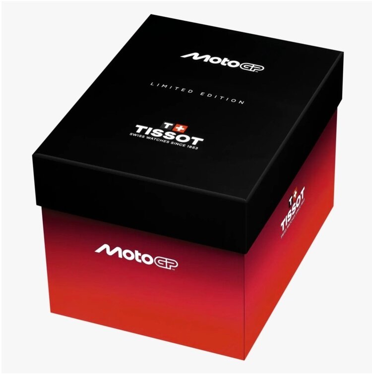 TISSOT (M) TISSOT T-RACE MOTOGP 2026 45MM T141.462.27.051.00 Diameter:  45 mm 316L Stainless Steel Case Scratch-resistant with PVD Coating, Sapphire Crystal, Swiss Automatic Movement, See Through Case Back, 68 Hour Power Reserve