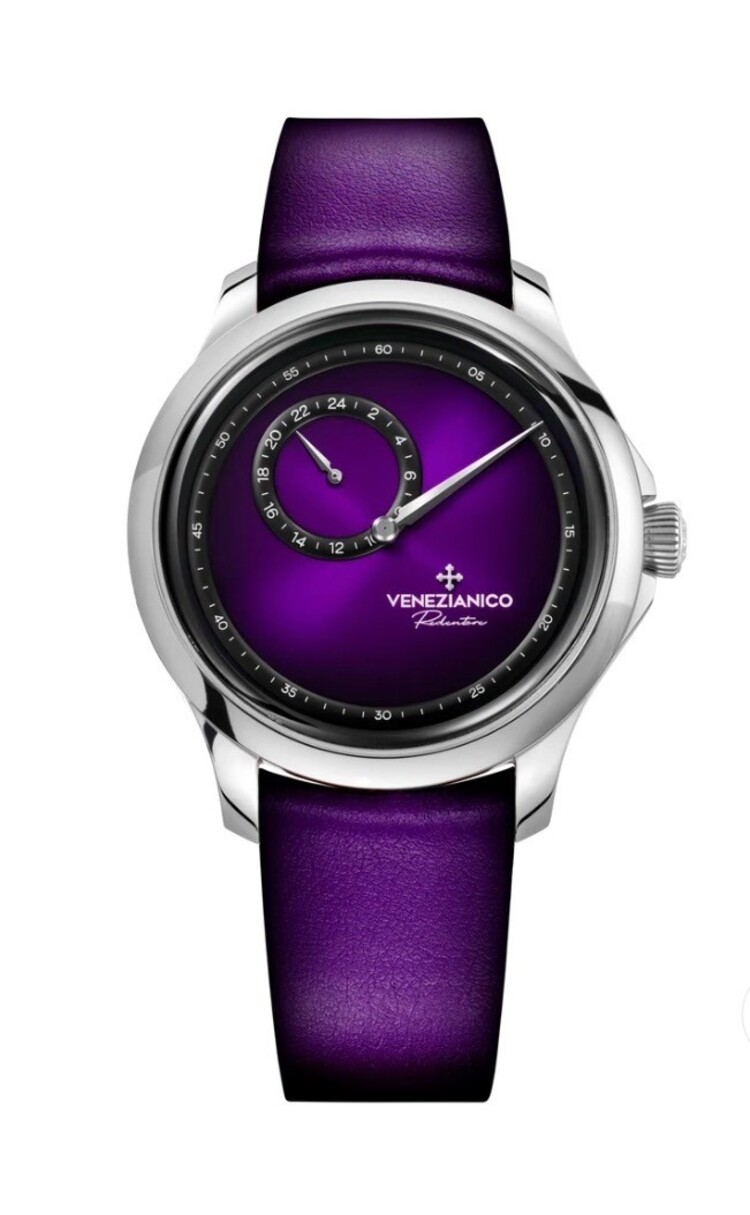 VENEZIANICO Redentore Enigma CASE MATERIAL: 316L Stainless Steel FEATURES: Regulator function DIMENSIONS: Ø40mm, lug to lug 46.7mm, 11.4mm thickness MVMT: Automatic Cal. NH39A CRYSTAL: Sapphire crystal with anti-reflective coating BEZEL: 316L Stainless Steel