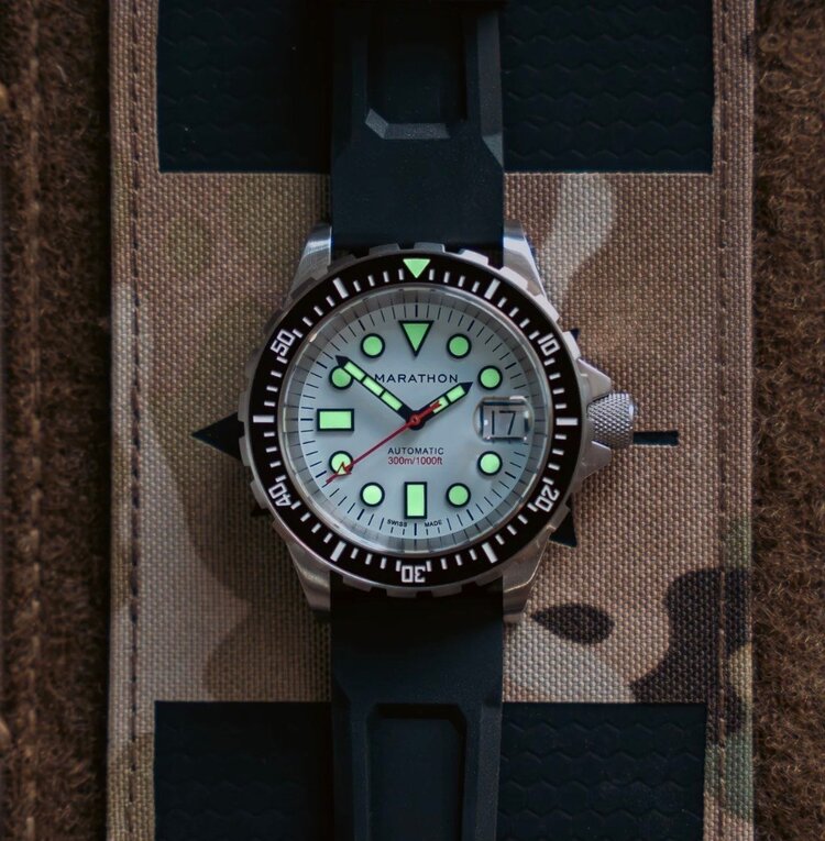 (M) MARATHON 36MM OSAR-D, ARTIC EDITION, MARAGLO, DIVER’S AUTOMATIC, TYPE 1