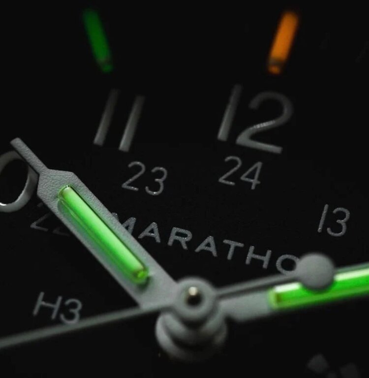 (M) MARATHON 34MM BLACK GPM, STANDARD ISSUE, TRITIUM, FIELD MECHANICAL, TYPE 2