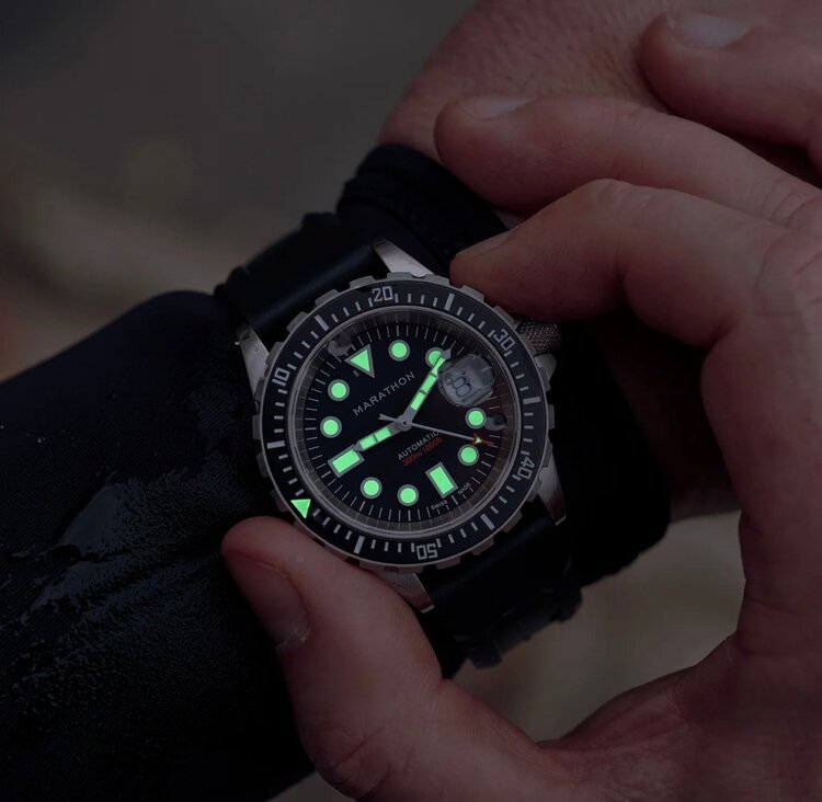 (M) MARATHON 41MM OSAR-D, STANDARD ISSUE, MARAGLO, DIVER’S AUTOMATIC, TYPE 1