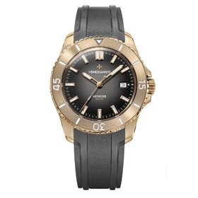 VENEZIANICO Nereide Bronzo 42 CASE MATERIAL: Bronze DIM: Ø42mm, lug to lug 49mm  Mvmt: Automatic Cal. Sellita SW200-1 Swiss Made CRYSTAL: Sapphire Glass with anti-reflective coating LUMINOUS MATERIAL: BGW9 Super-LumiNova® BEZEL: Bronze, 120 clicks WR: 30ATM
