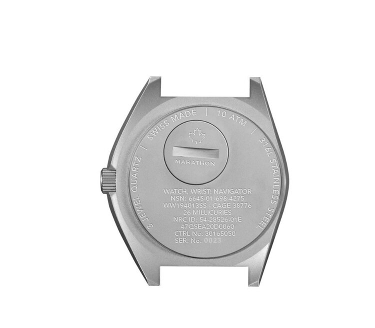 (M) MARATHON 41MM SSNAV-D, STANDARD ISSUE, TRITIUM, PILOT’S QUARTZ, TYPE 2