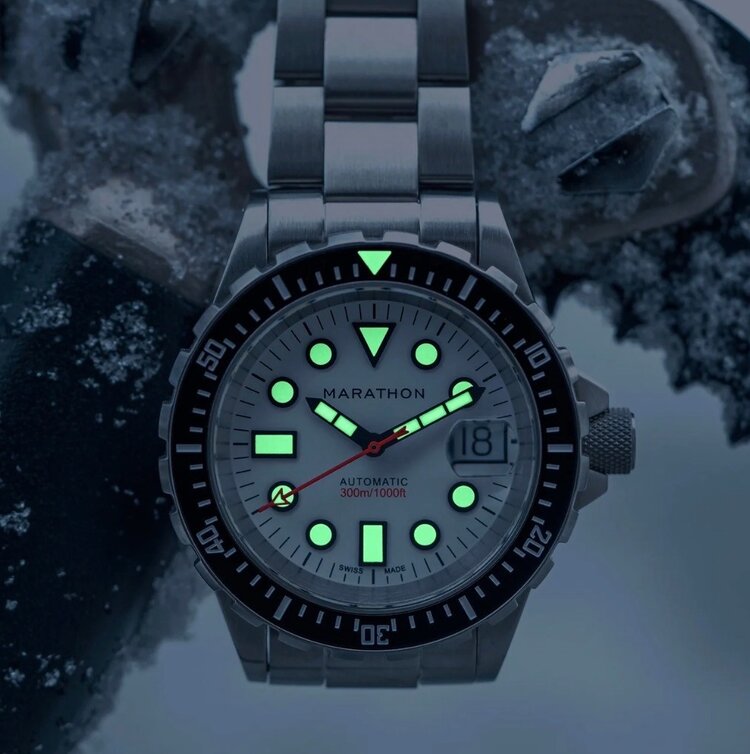(M) MARATHON 41MM OSAR-D, ARTIC EDITION, MARAGLO, DIVER’S AUTOMATIC, TYPE 1
