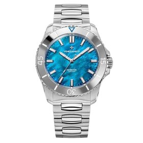 VENEZIANICO Nereide Tungsteno 42 CASE MATERIAL: 316L Stainless Steel DIAL: Mother of pearl DIMENSIONS: Ø42mm, lug to lug 49mm THICKNESS: 11.8mm MOVEMENT: Automatic Cal. Miyota 9039 CRYSTAL: Sapphire Glass with anti-reflective coating LUMINOUS MATERIAL: BGW9 Super-Lum