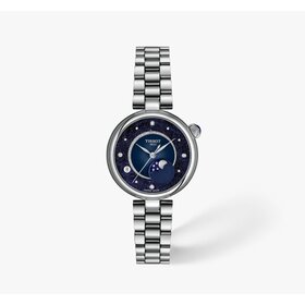 TISSOT TISSOT T152.223.11.496.00 Desir Diameter:  29.6mm  Dial colour Blue Index type Gemstones Gemstone type (dial) Diamonds Gemstone quantity (dial) 4.00 Gemstone carat (dial) 0.02 Gemstone clarity (dial) 04 Gemstone colour(dial)Top Wessel