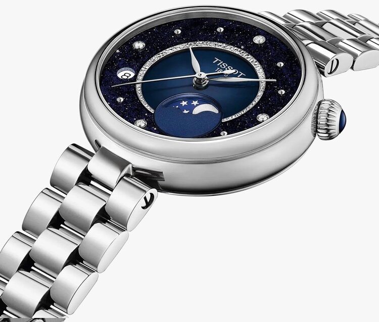 TISSOT T152.223.11.496.00    Tissot Desir 29.6 mm  •  Quartz  •  Moonphase indicator  •  Diamonds