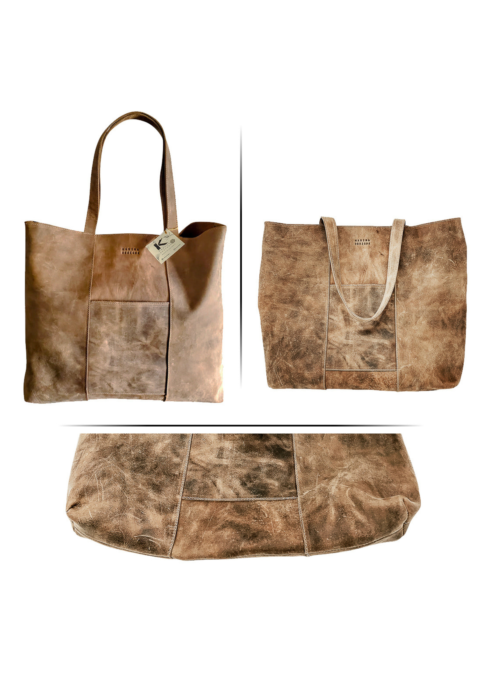 K MARINA DESIGNS MEDI TOTE ( Mushroom)