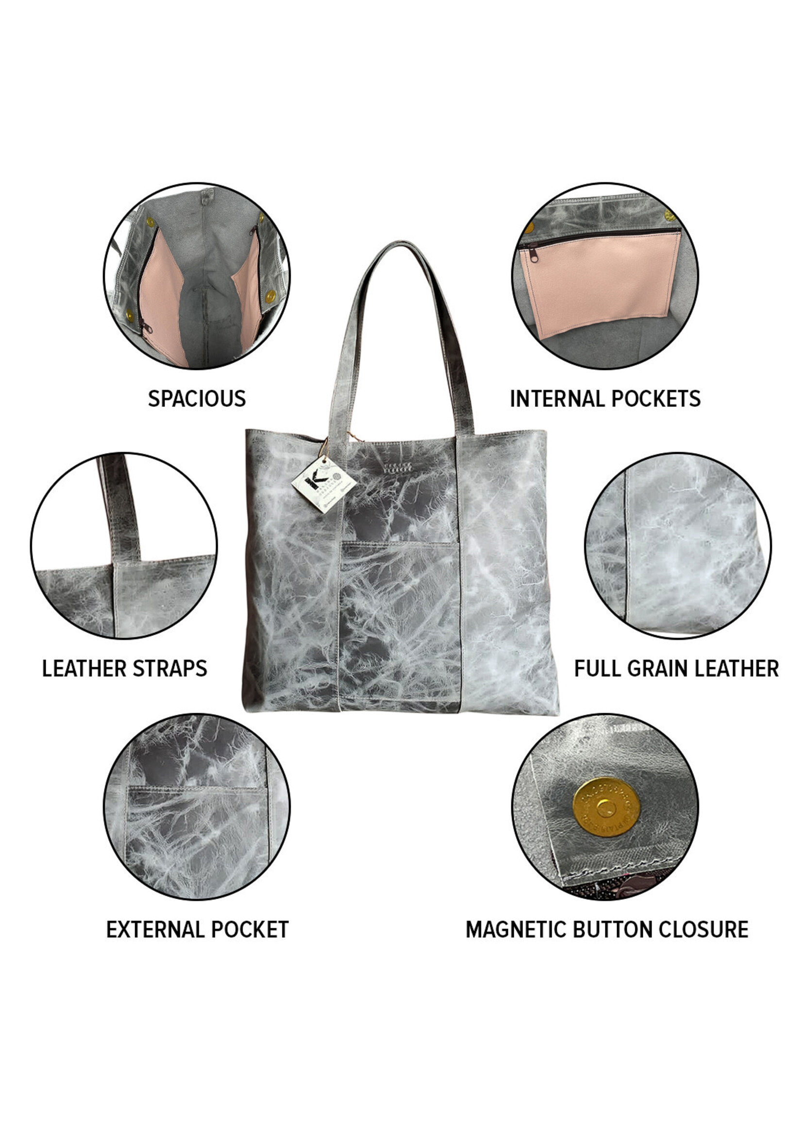 K MARINA DESIGNS MEDI TOTE ( Azul )