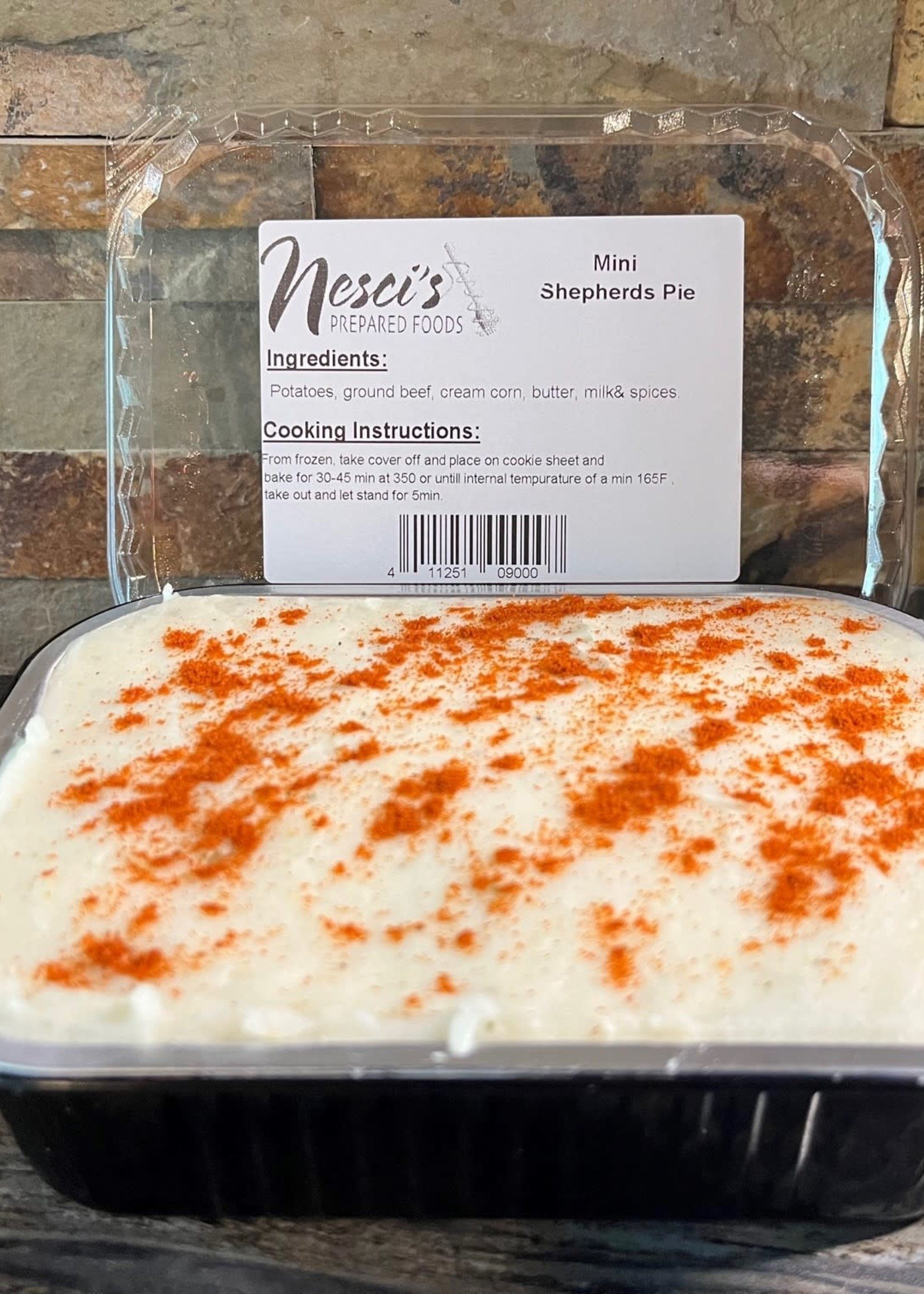 Nesci's Prepared Shepherd's Pie  - Mini