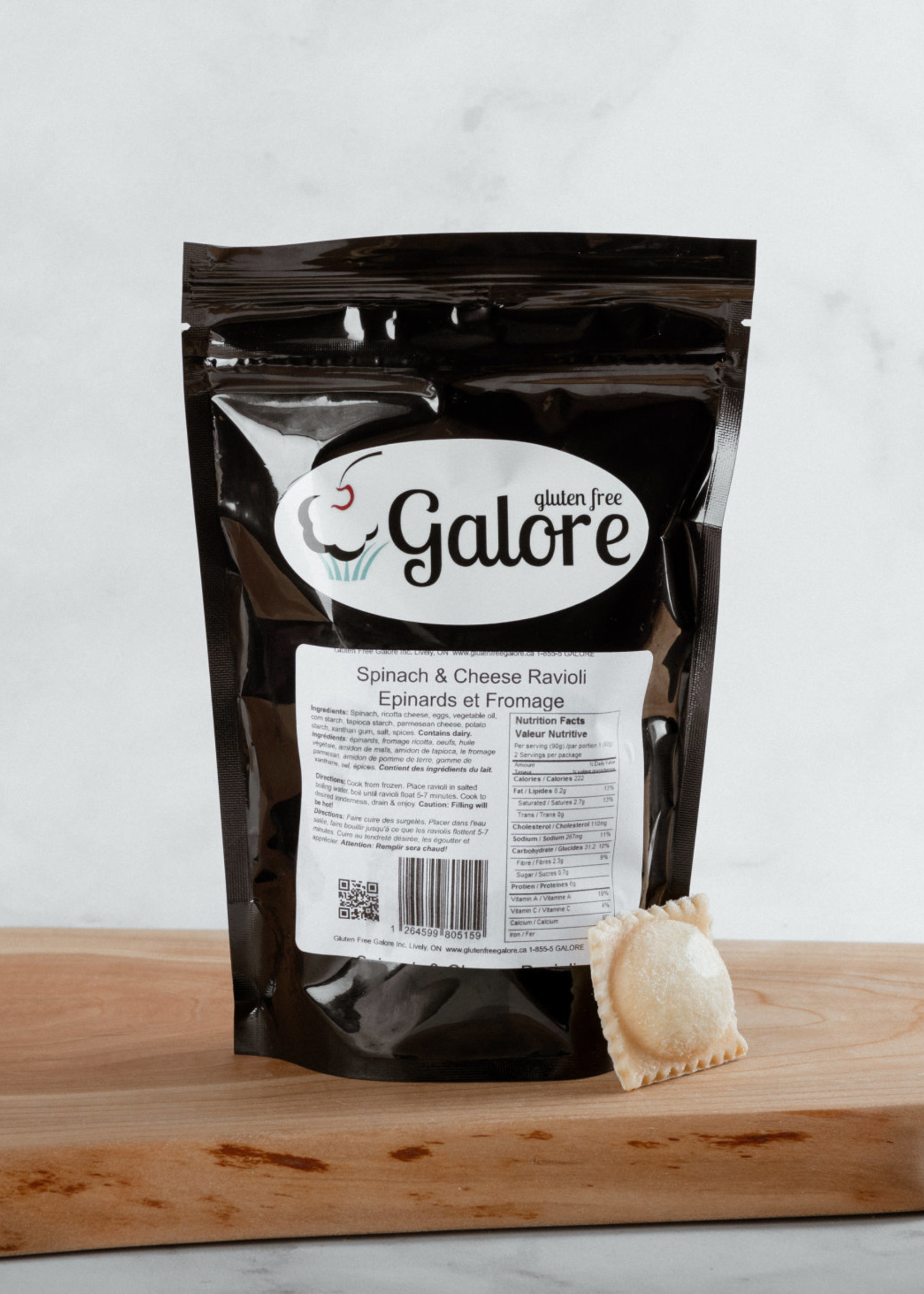 Gluten Free Galore Ravioli - Spinach & Cheese