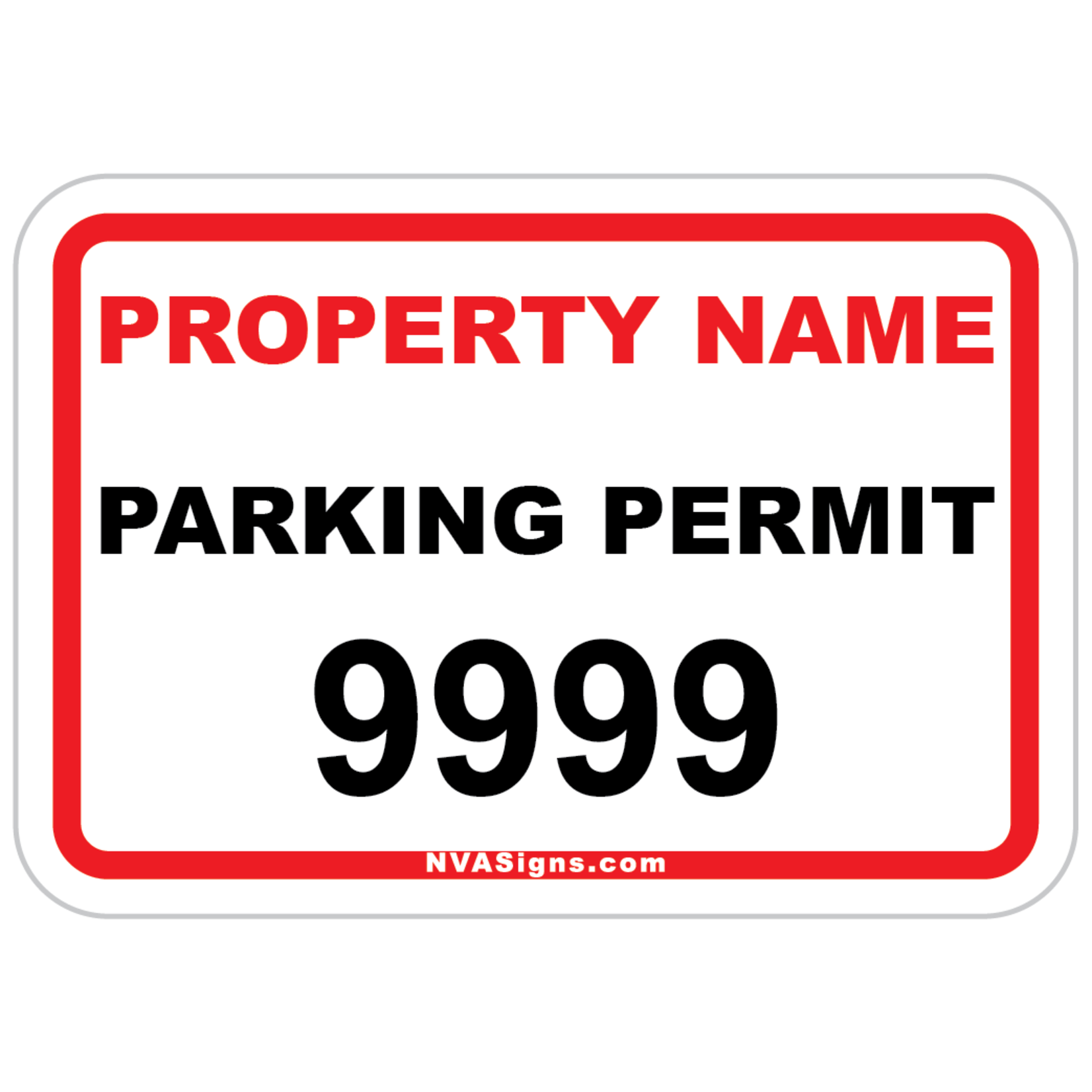 Custom Simple Rectangle Permit