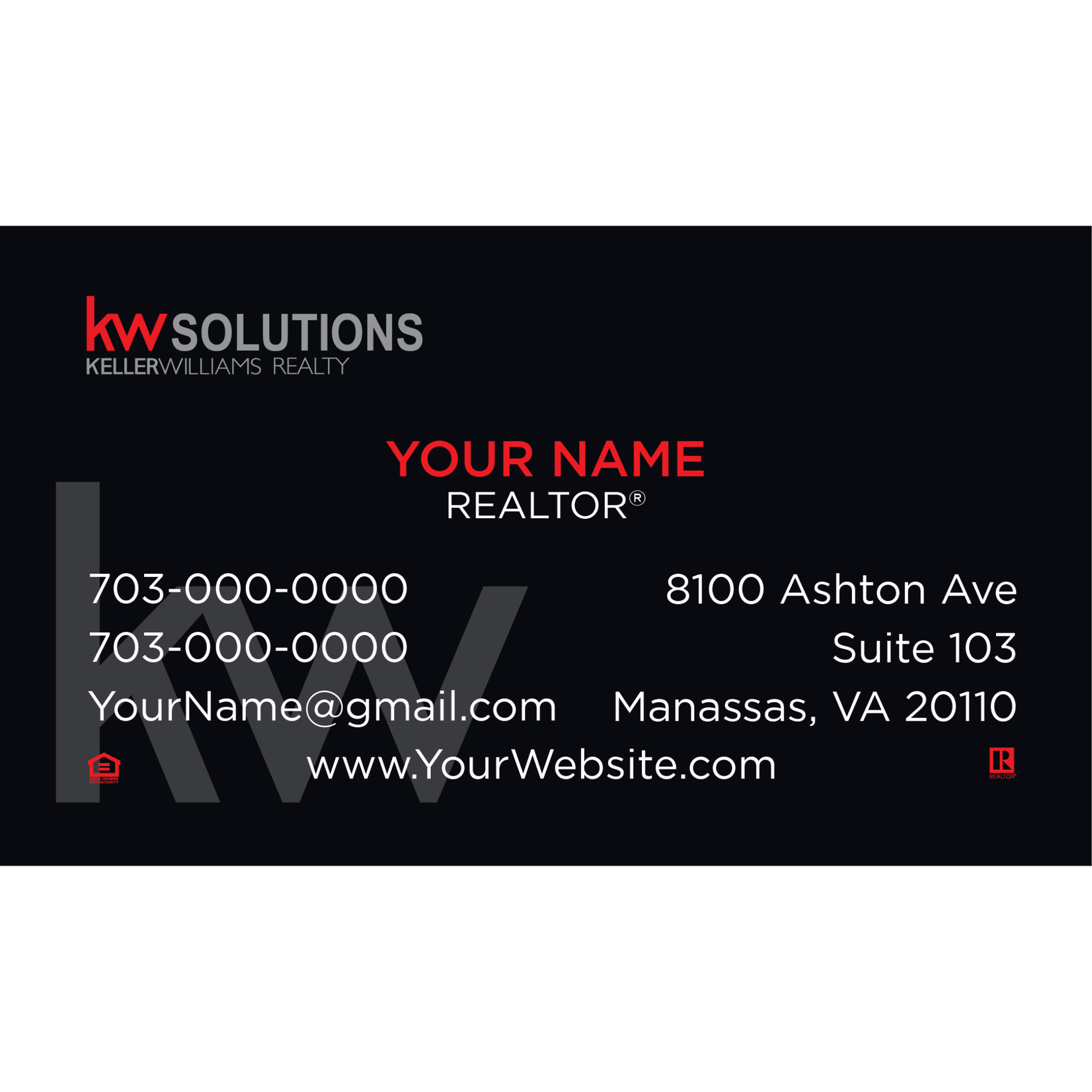KW Design 1 Business Cards