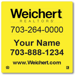 Weichert 24" x 24" Listing Sign