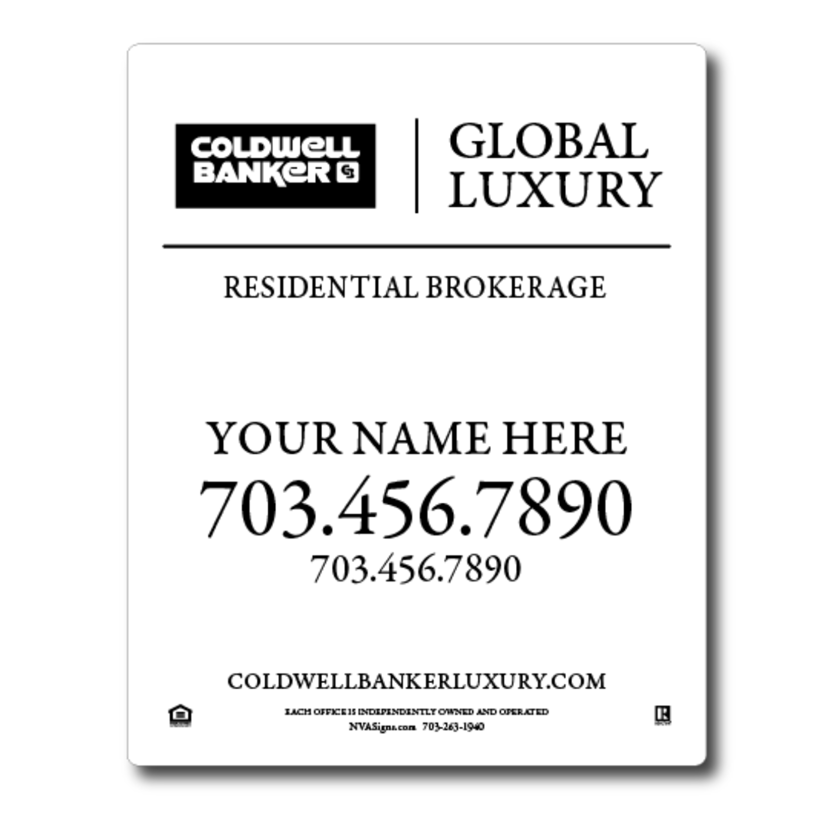 Coldwell Banker 24" x 30" LUXURY Listing Sign