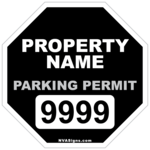 Custom Full Color Octagon Permit