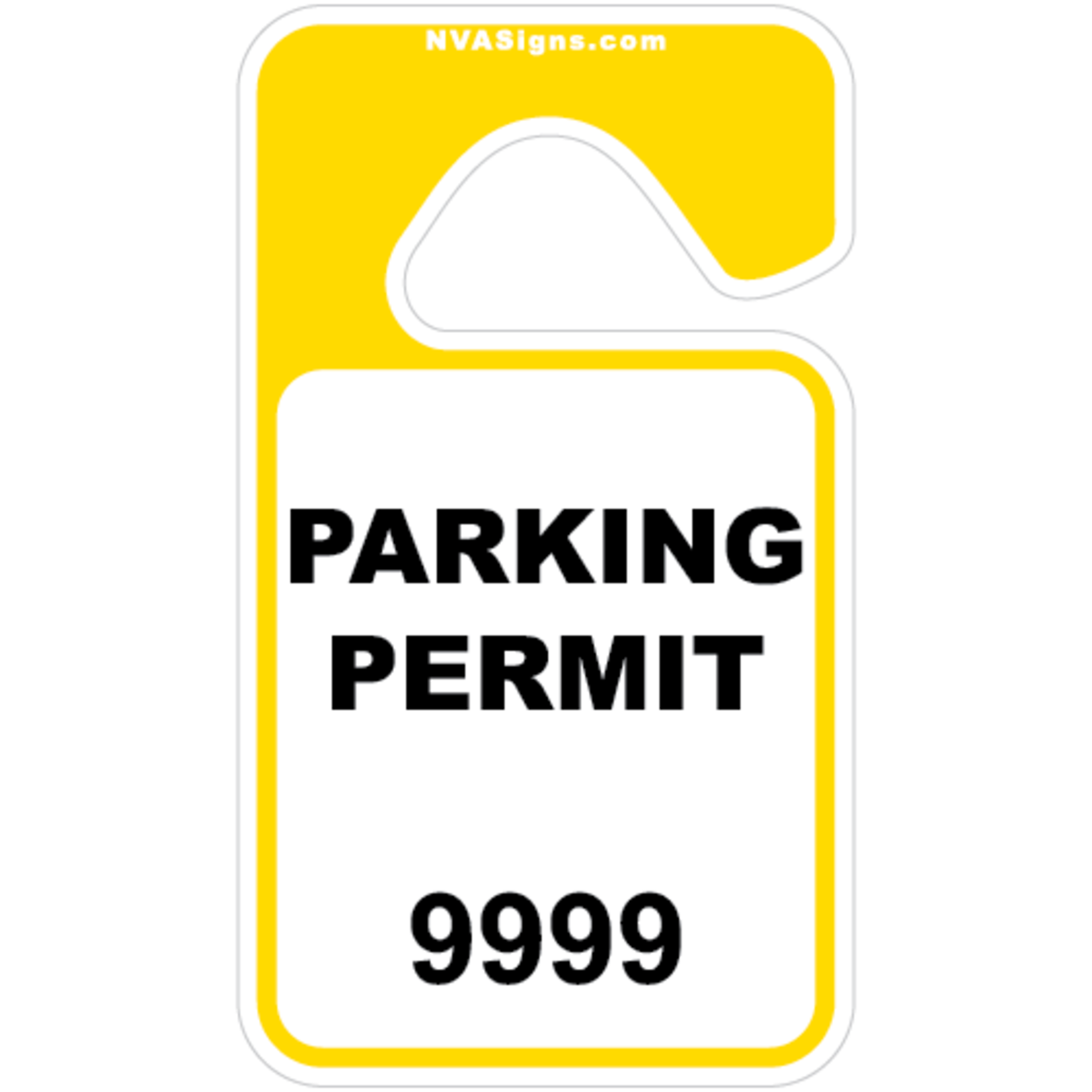 Standard Half Color Square Hangtag