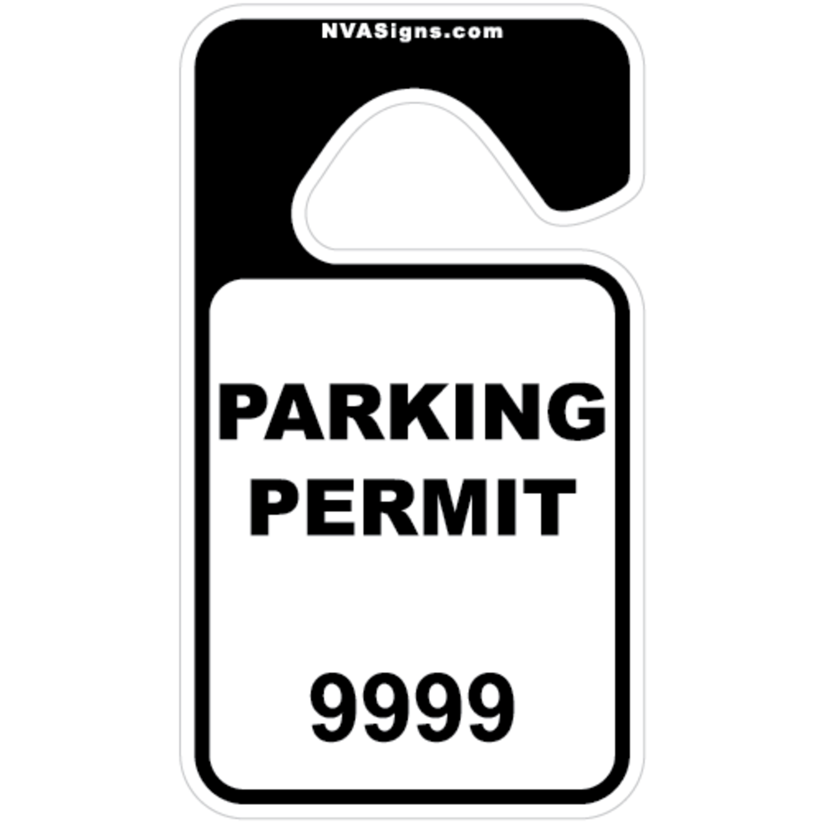 Standard Half Color Square Hangtag