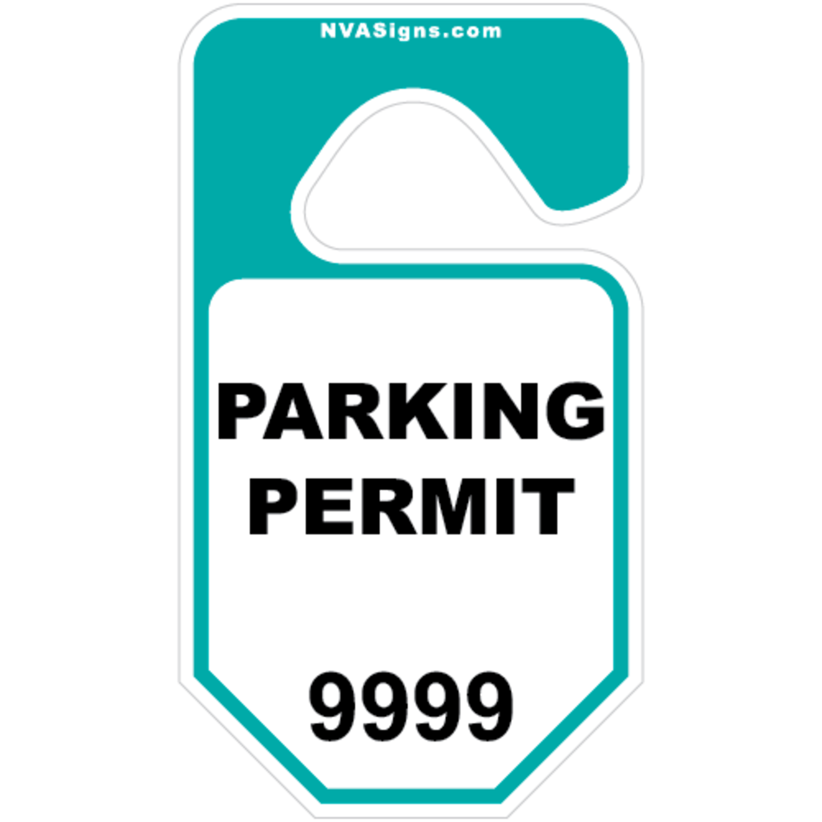 Standard Half Color Octagon Hangtag