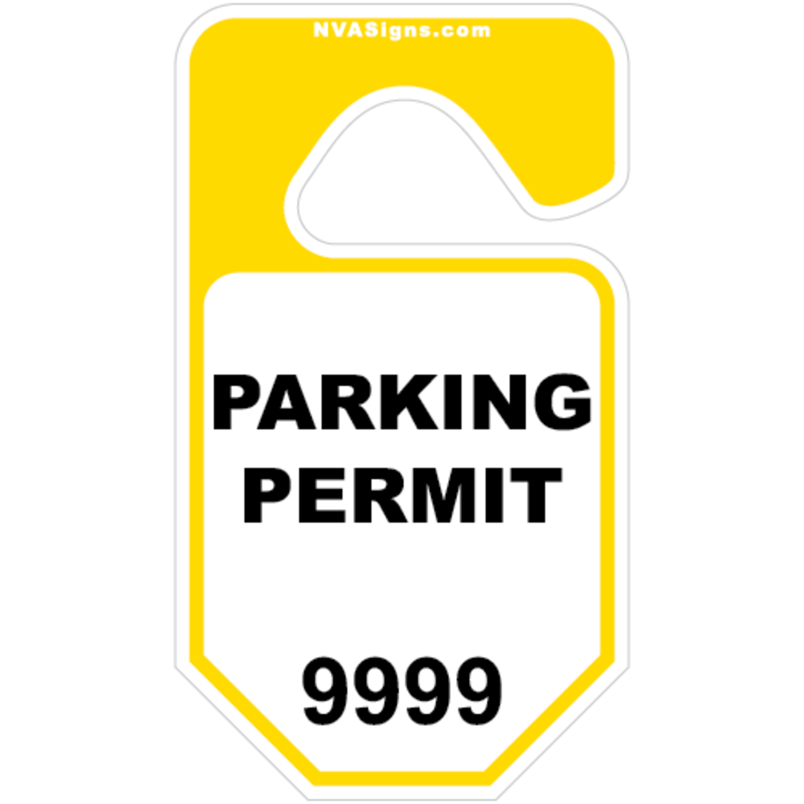 Standard Half Color Octagon Hangtag
