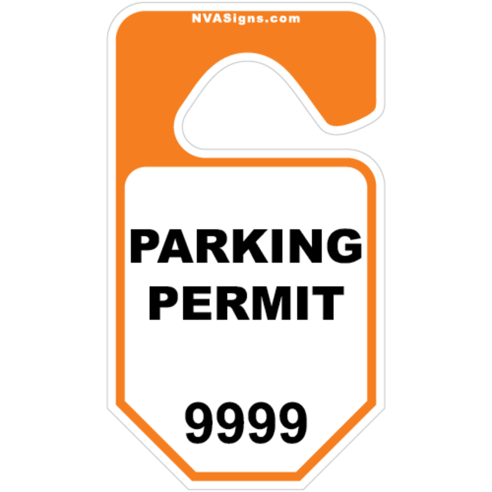 Standard Half Color Octagon Hangtag