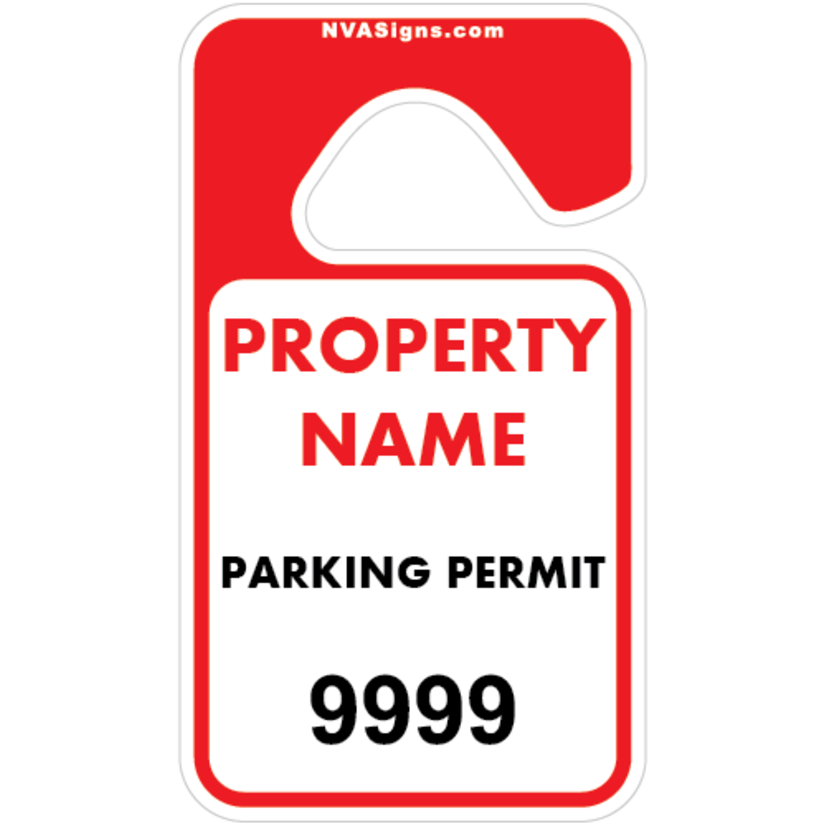 Custom Half Color Square Hangtag