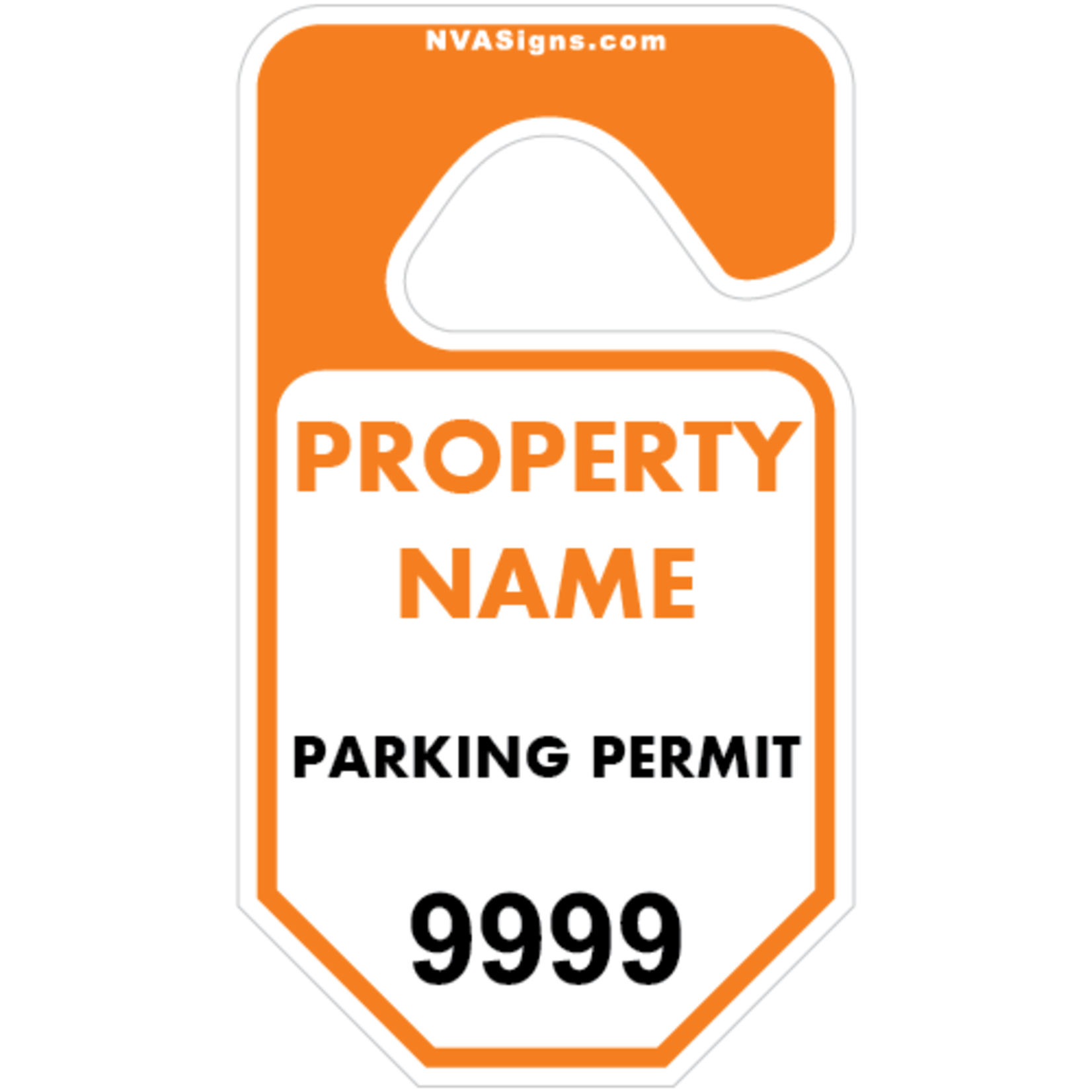 Custom Half Color Octagon Hangtag
