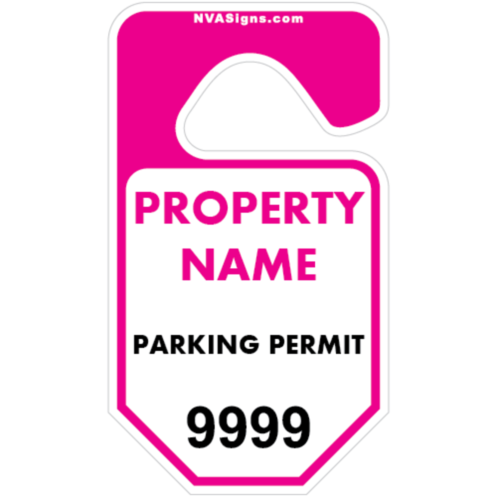 Custom Half Color Octagon Hangtag