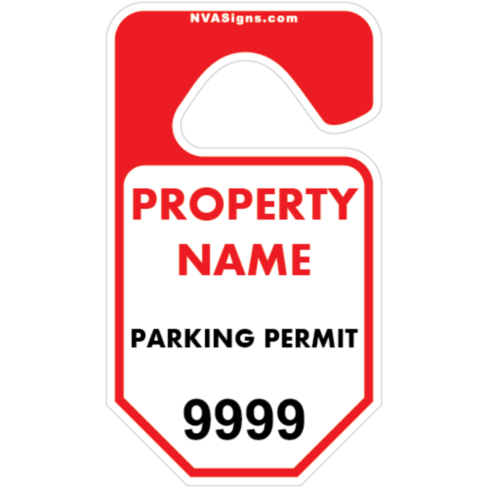 Custom Half Color Octagon Hangtag