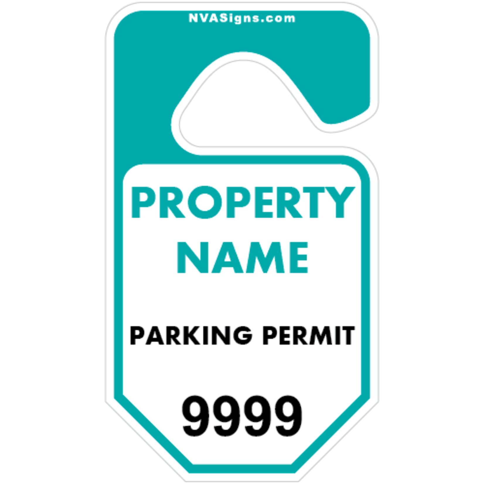 Custom Half Color Octagon Hangtag