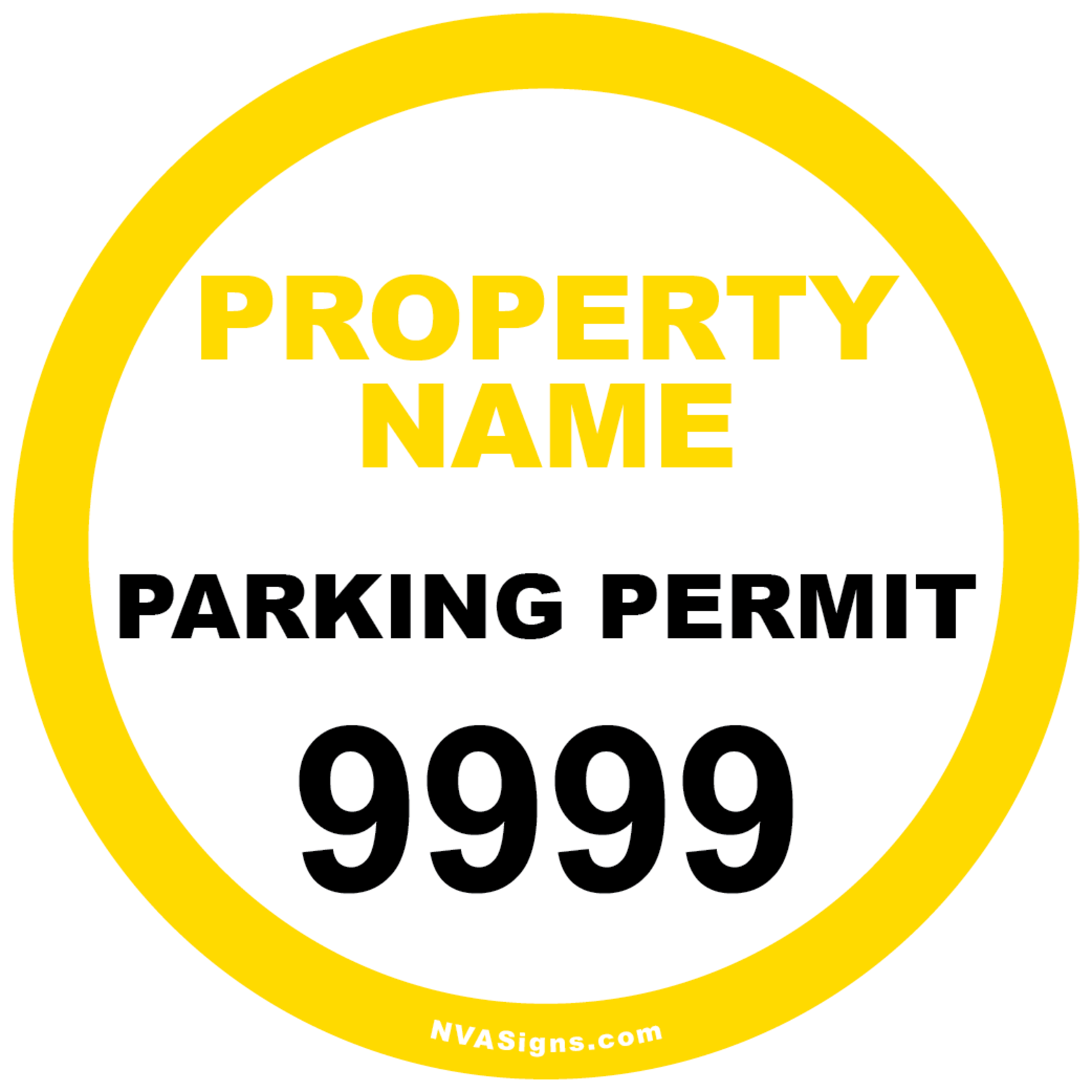 Custom Half Color Circle Permit
